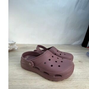 Skechers Foamies Womens Size 7 Slip On Clogs Mauve Purple Slides Casual Comfort